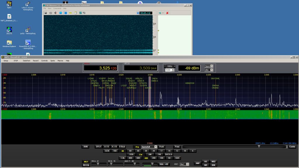 PowerSDR & Skimmer Setup DARC OV A2Ø und FACW e.V.