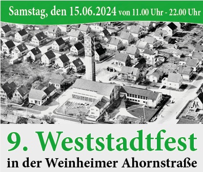 Die Weinheimer Funkamateure nehmen am Weststadtfest 2024 teil.